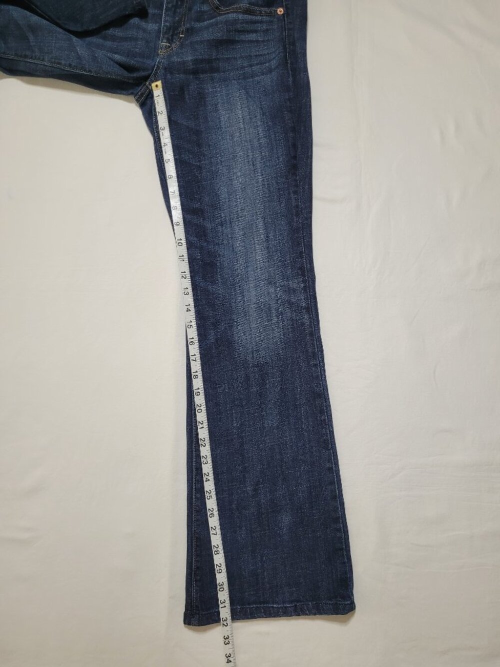 American Eagle Bootcut Jeans Mid Rise Dark Wash Stretch Size 8 Indie Sleaze - Picture 5 of 10